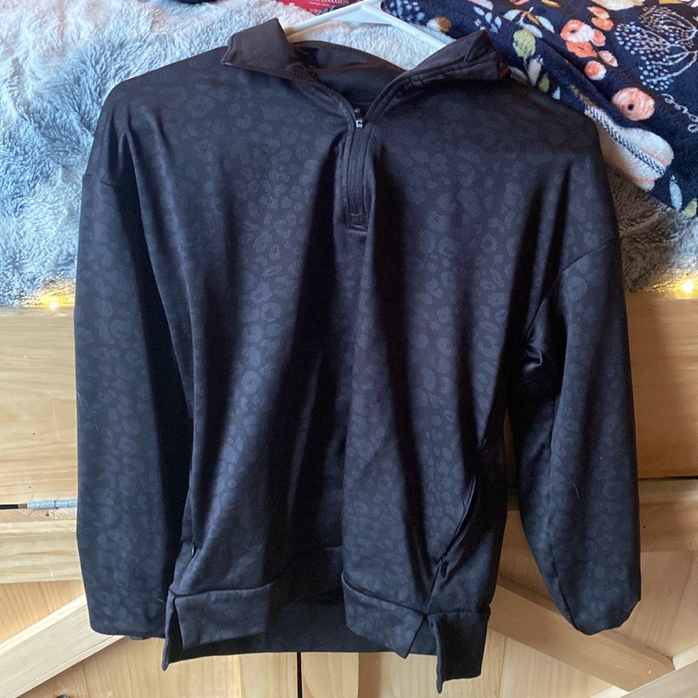 Black cheeda print sweater.